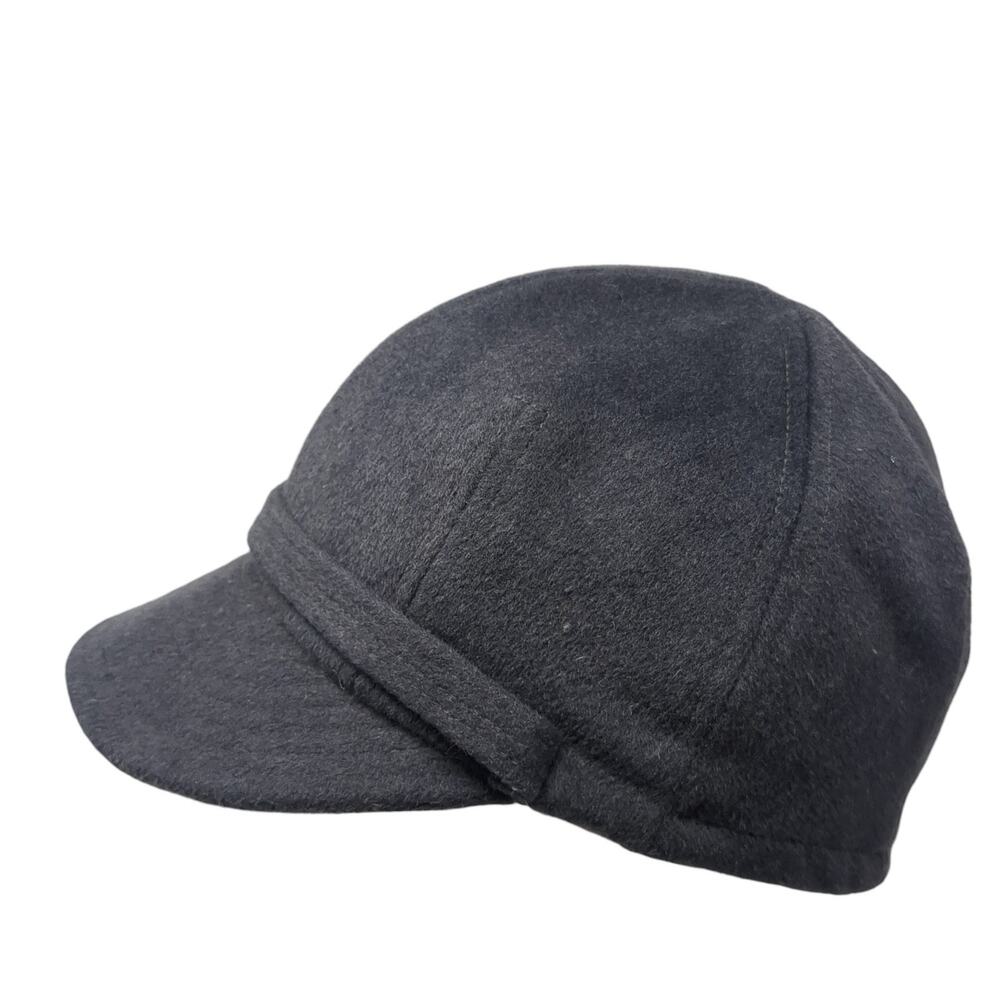 Vintage Kokin New York Women's Hat Black Blank Front Band Stretch